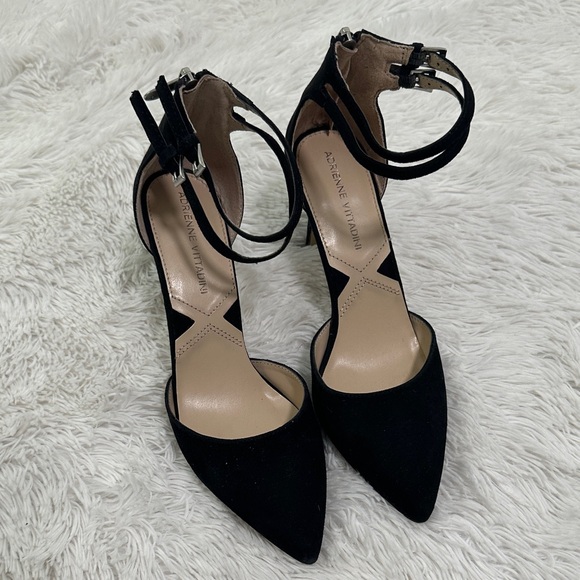 🌴 Adrienne Vittadini Faux Suede Heels - Picture 1 of 6